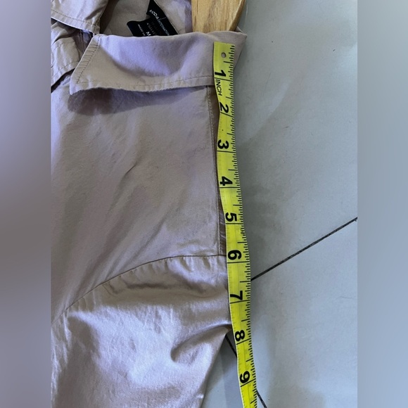 Moda International Women Tan Long Sleeve Blouse M With Bottom 4. % Elastic - Picture 12 of 16